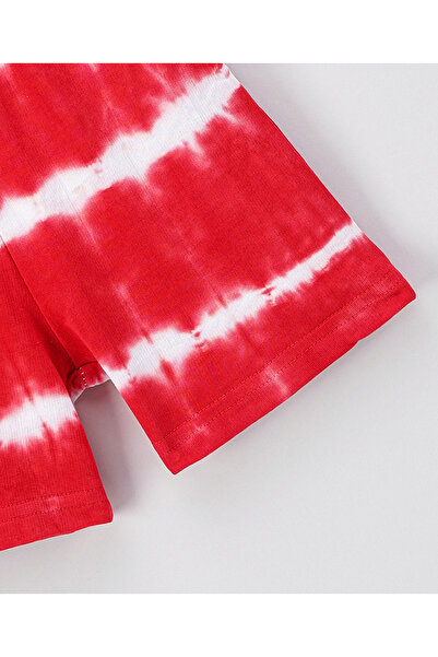 Babyhug Babyhug Cotton Shorts Tie & Dye Print- Red