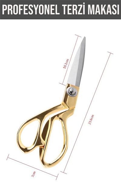 CocoVia Large Size Professional Tailor Scissors - Jeans Leather and Steel Cutting