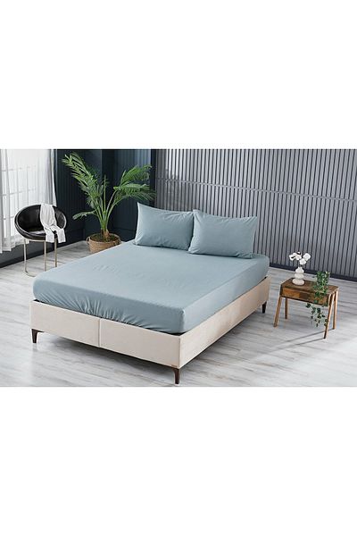 Guloglu Home Цветен чаршаф с прилепнал качулка 160x200