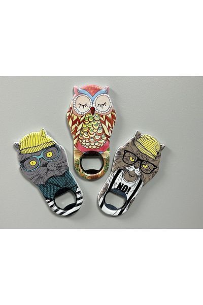 Righton Metal Magnet Patterned Bottle Opener
