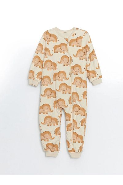 LC Waikiki Lcw Baby Beige 1 Tog Printed Baby Boy Sleeping Bag