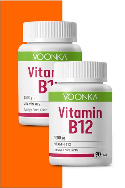 Voonka Vitamin B12 1000 Mcg 90 Tablets 2 Box