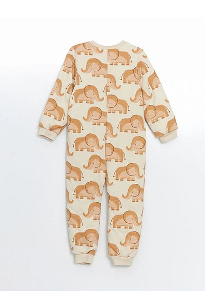 LC Waikiki Lcw Baby Beige 1 Tog Printed Baby Boy Sleeping Bag