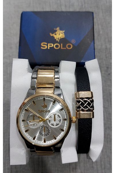 SPOLO Men's Wrist Watch Set of 2