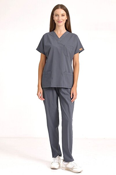 Brl Üniforma بدلة جراحية للجنسين من الليكرا المدخنة للأطباء والممرضات |   Brl...