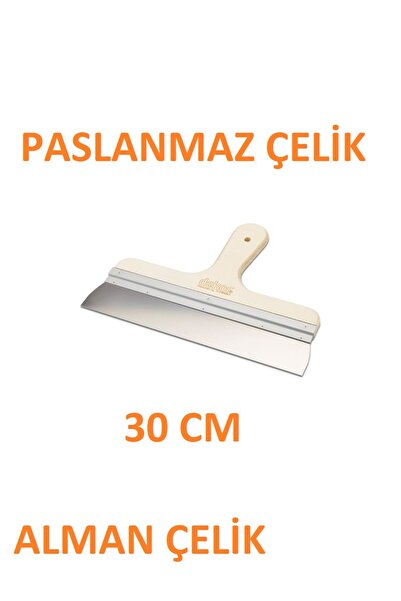 Dekor Eğri Saplı Spatula 30 Cm Paslanmaz Çelik Modelidir Alman Çelikten Imal ...