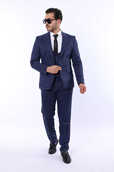 MISTER MR.PAPYON FASHION Erkek Düz Yelekli Takım Elbise