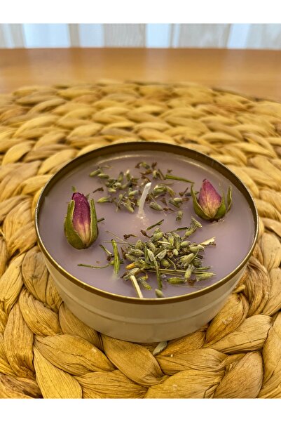 DH NATURAL Lavantalı Mum Kokulu Mum Hediyelik Dekoratif