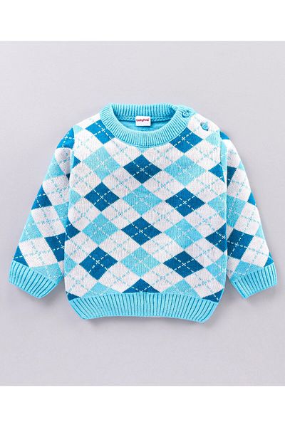 Babyhug Uzun Kollu Kazak ve Pijama Takımı Baskılı - مافي