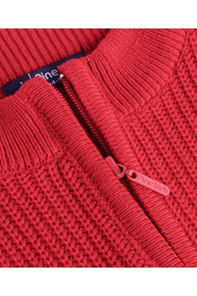 Pine kids Pine Kids Knit Full Sleeves Pullover Solid Color - Red