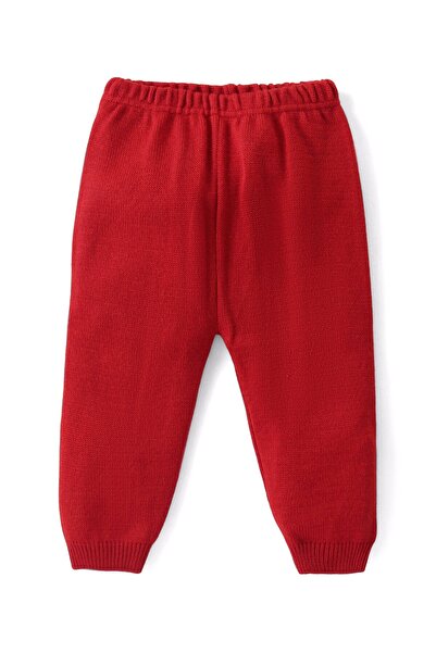 Babyhug Babyhug Knit Full Sleeves Sweater Set with Aztec Design - Rust Red