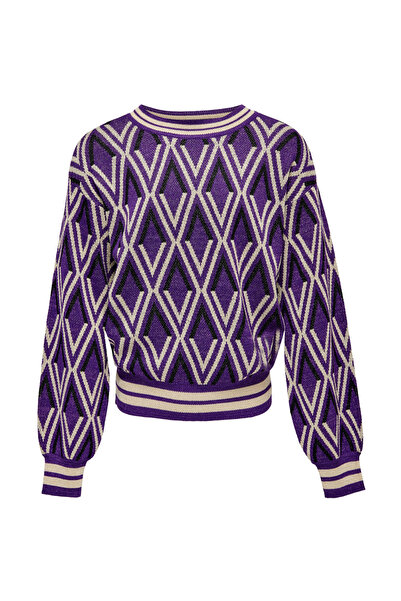 Only Kids بلوفر لامع - أرجواني