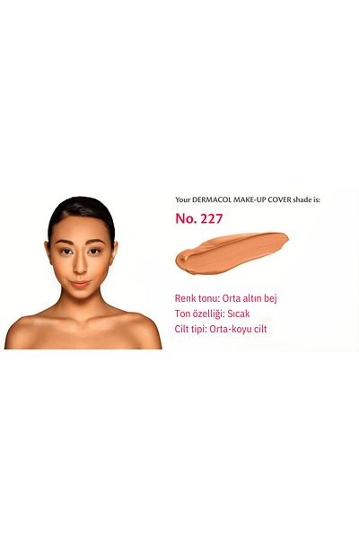 Dermacol Make Up Cover Foundation-228 Long Lasting, Waterproof, Full Concealer Liquid Foundation 30g