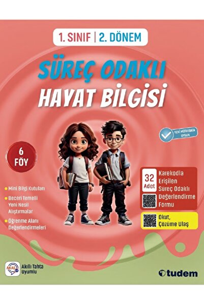 Tudem Yayınları TUDEM 1 2 DÖNEM SÜREÇ ODAKLI HAYAT BİLGİSİ