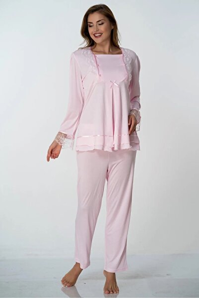 by İGP Women's Pregnant Maternity Cotton Long Sleeve Pajamas Set