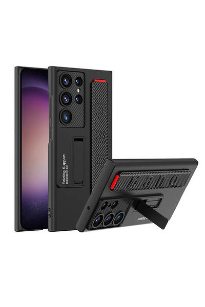 Hatreds Galaxy S24 Ultra Kılıf Standlı El Tutacaklı Hatreds Band Kapak
