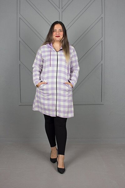 Truva XXL Огромна блуза с качулка и мотив на дървосекач