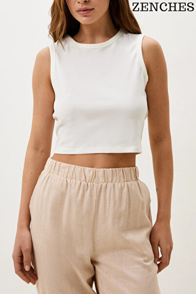 ZENCHES Μπλούζα Halter Neck Crop