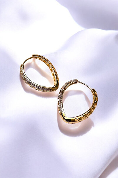 PETEK AKSESUAR Stone Ring Luxury Earring