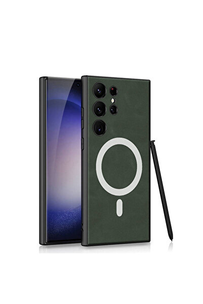 Hatreds Galaxy S24 Ultra Kılıf Magsafe Şarj Özellikli Deri Tasarımlı Hatreds ...