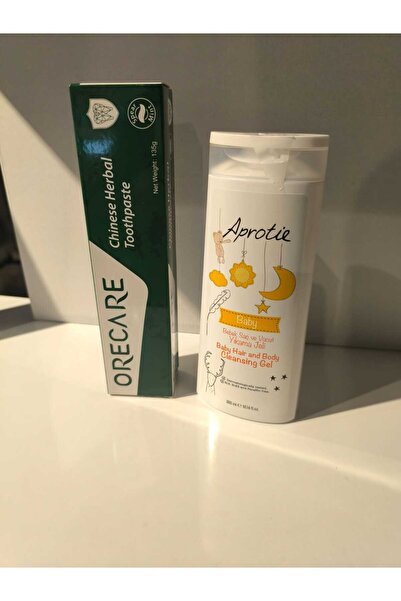 Oracare معجون أسنان عشبي من Tiens وجل غسيل شعر وجسم الأطفال من Aprotie