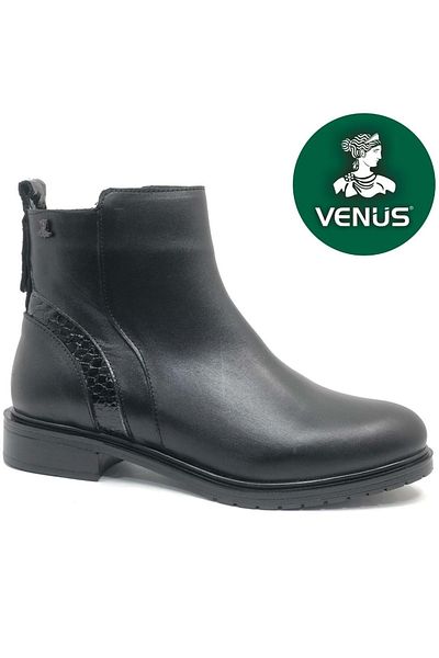 Kids Club Shoes Γυναικείες Ορθοπεδικές Μπότες Venus Mamo - Γνήσιο δέρμα, Επίπεδη Αντιολισθητική Σόλα, ΜΑΥΡΟ