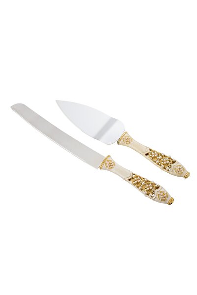 Dania طقم مجرفة وسكينة لتقديم الكيك والحلويات، قطعتين