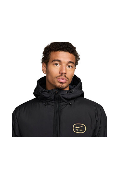 Nike Sportswear Air Syn Fill Erkek Siyah Günlük Kapüşonlu Mont