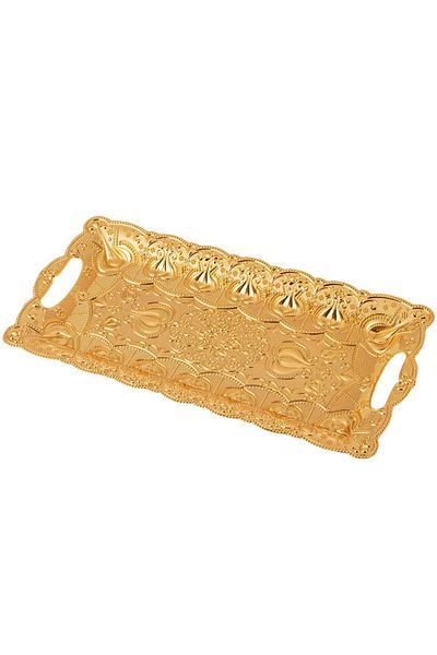 Dania Serving tray golden color size 37X17 cm