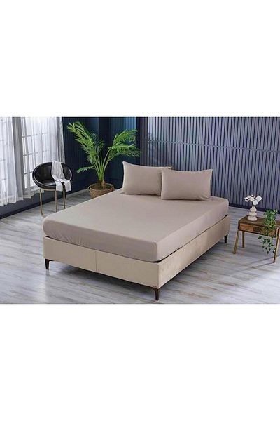 Clasy Double 100% Cotton Ranforce Fitted Sheet 2 Pillowcases 160 X 200