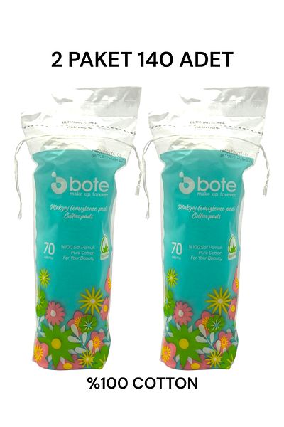 Bote 140 Pieces of 2 Makeup Remover Pads