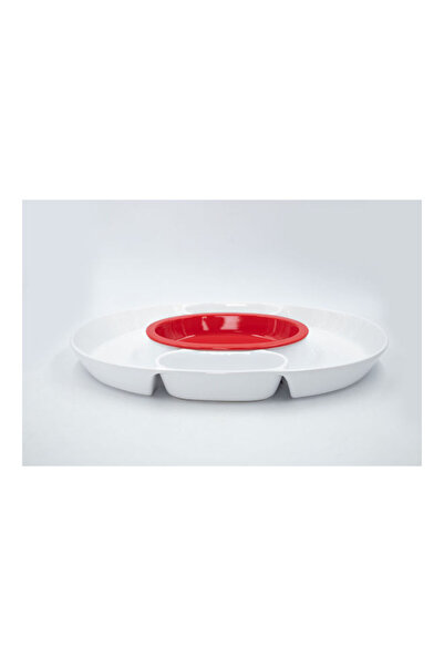 Dania Large Service Plate White 59x37x9cm