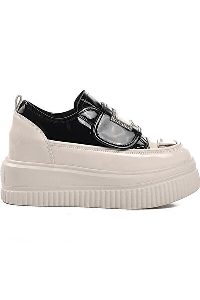 Guja 24K373 Жіночі справжні шкіряні кросівки на високій підошві з камінцями та липучками Повсякденне взуття