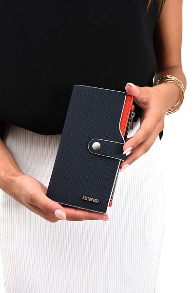 Just Polo Women's New Season Lacos Wallet with 20 Card Compartments 231602 Mh