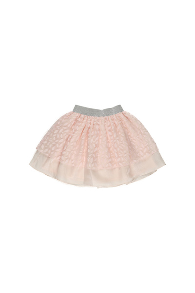 Panço Kız Pudra Dokuma Etek