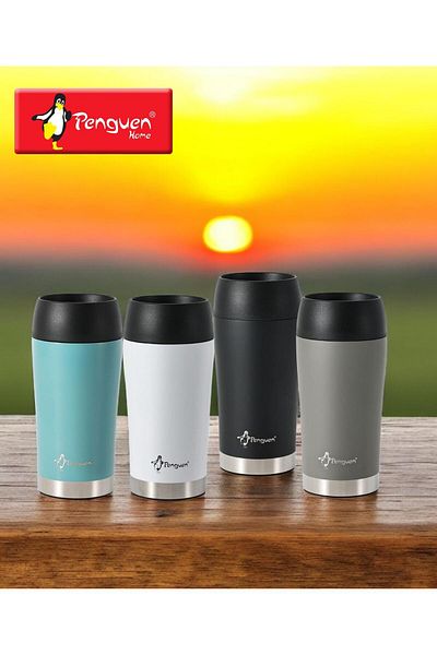 Penguen Colorful 300 ml Double Layer Steel Coffee Thermos