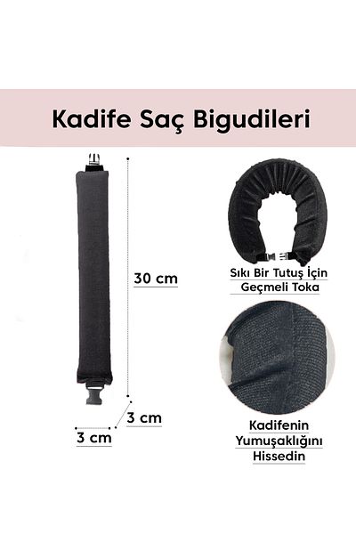 Deko Dekor Black Velvet Hair Styler - Ondulator și ondulator fără căldură