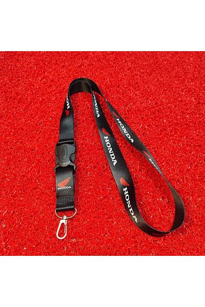 CEBECİOTO For Honda Motor Black Neck Strap Lanyard, Mirror Strap Lanyard, Keychain Lanyard Moto Accessory