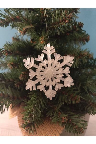 MilenyumStudios 10 Pieces Snowflake Christmas Christmas Tree Decoration 8 cm