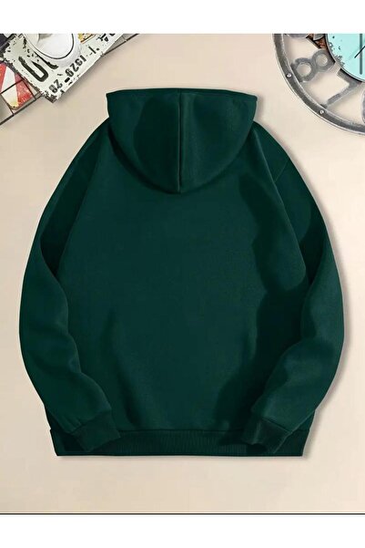 caddekombin Emoji Printed Hooded Sweatshirt - 2 Thread Raster Pockets