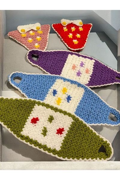 Dantelux Hand Knitted 5 Pieces Mixed Model Fiber Dowry Box Daily Use