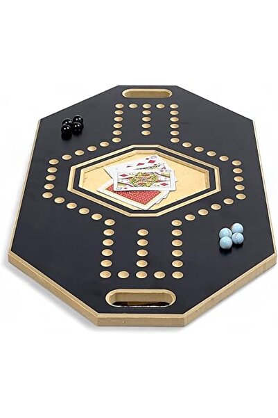 ALBADER لعبة جاكارو الخشبية للاعبين اثنين مع الكرات والبطاقات، جاكارو خشبية قوية