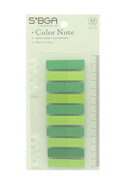 sibga tasarım Transparent Colored Post-It Note Paper - 200 Sheets Bookmark Sticker