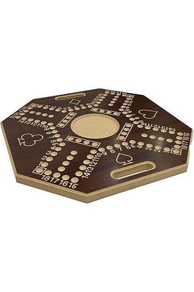 ALBADER Numbered Jackaroo Wooden Board Game Small-Size For 4 Players With Cards & Marbles