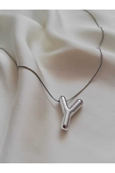 Judas Takı قلادة جديدة على شكل حرف بالون مع سلسلة فولاذية فضية