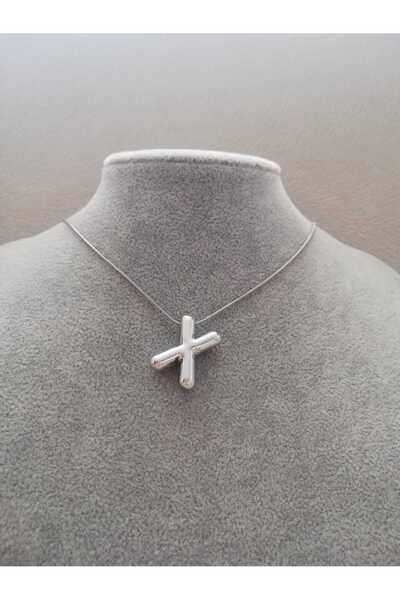 Judas Takı New Balloon Letter Necklace with Silver Steel Chain
