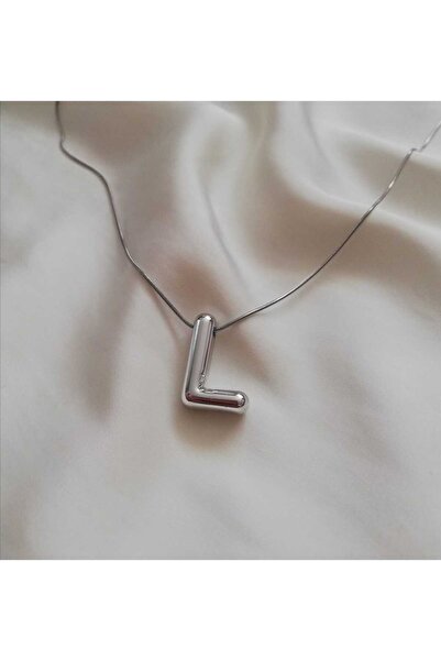 Judas Takı قلادة جديدة على شكل حرف بالون مع سلسلة فولاذية فضية