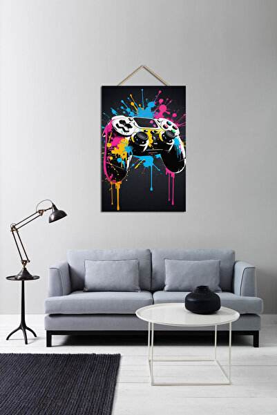 VAVDESİGN Gamer Oyuncu Oyun Odası  Genç Odası Ahşap Tablo