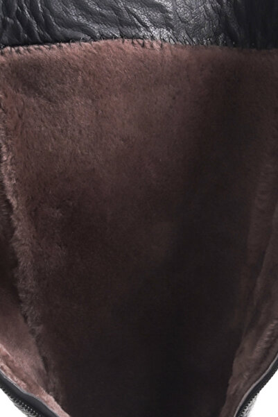 Elile Shoes Iç Astarı Kürklü Deri Kadın Çizme 33-34-35-41-42-43-44 Numara