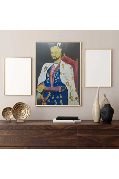 YAGİNAHOME Emir Timur Yağlıboya Tablo El Yapımı Büyük Boy En Uygun Fiyata Çer...